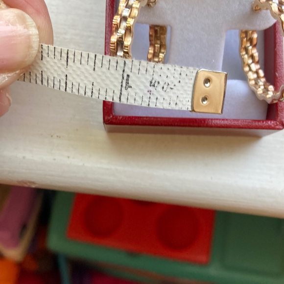 🔴🔵14k “brand new Tri-color hoop earrings. Stunning rose, white, yellow gold - Picture 2 of 6